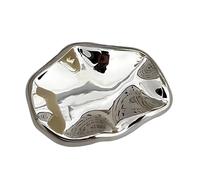 Spilla geometrica irregolare, spilla da bavero in acciaio inossidabile per donne e uomini, design minimalista Art Déco, finitura lucida a specchio, elegante accessorio per cappotto, scialle, gioielli