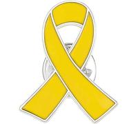 Spilla gialla con scritta "Bring Them Home", in metallo, per campagne di supporto per ostaggi, sensibilizzazione sulla salute mentale, regalo di beneficenza, nastro di prevenzione e sensibilizzazione