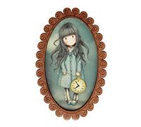 Spilla Gorjuss in legno - The White Rabbit