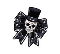 Spilla gotica unica a forma di pipistrello, accessorio per feste di Halloween, gioiello per donne e uomini, spilla gotica con fiocco per abbigliamento