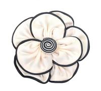 Spilla grande fiore di camelia in raso - elegante spilla con risvolto o fermaglio per capelli da donna, 75 mm, per abito da sposa, festa danza, accessorio di moda o regalo di compleanno, Conventionnel