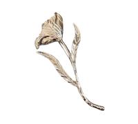 Spilla grande in metallo a forma di fiore per abbigliamento da donna, accessori,