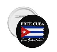 Spilla gratuita Cuba Patria Y Vida Bandiera cubana 1 pezzo Spille da uomo e donna Distintivi di novità