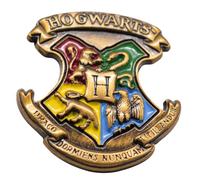 Spilla Hogwarts in metallo smaltato con licenza Harry Potter, 3,4 cm x 2,3 cm, Metallo