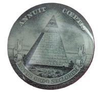 Spilla Illuminati con occhio della Provvidenza che tutto vede