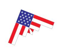 Spilla in ferro robusto a forma di aeromobile, bandiera americana, design vintage, per giacche, borse e cappelli, gioielli per cultura aeronautica, Misura unica, come descritto