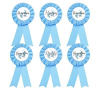 Spilla in latta con scritta in lingua inglese "Mommy to be", 1 Daddy to be, 2 distintivi per future nonne, 2 distintivi per futuri nonni, pulsante per baby shower, regali per la nuova mamma, sesso