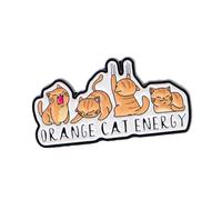 Spilla in lega con gatti e lettere dell'alfabeto, accessorio per abiti casual, borse, cappelli, adolescenti, donne, la sua unica spilla a forma di animale del fumetto