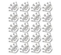 Spilla in Lega di Zinco 20 Pezzi Corona Decorativa | Effetto Brillante e Tridimensionale, Accessorio Versatile per Gala Serale e Festa, su Revers e Cappotti