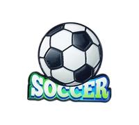Spilla in lega di zinco smaltata per eventi di calcio 3D, per collezionisti di fan e accessori alla moda per camicia, borsa, cappello, One Size, come descritto