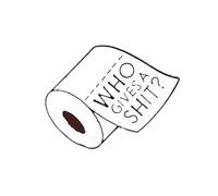 Spilla in lega lucida liscia per carta igienica, con scintille per conversazioni in occasione di eventi sociali, divertente