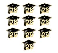 Spilla in lega per cappello di dottorato per la stagione di laurea 2026, diametro 25 mm, perfetta per regali e occasioni, simbolo della conoscenza, Misura unica, come descritto