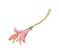 Spilla in lega robusta a forma di narciso dipinta a mano con disegni floreali gioielli portatili per le donne gioielli narcisi dipinti a mano, Misura unica, come descritto