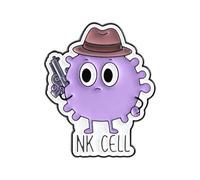 Spilla in lega Science Cell Designs Accessori per cappotti e borse da laboratorio Spilla smaltata per scienziati e comò alla moda Distintivo scientifico creativo, One Size, come descritto