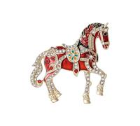 Spilla in lega smaltata a forma di animale, con cristalli, accessorio alla moda, spilla smaltata con, Einheitsgröße, come descritto