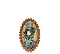 Spilla in legno Gorjuss "The Hatter" 616GJ03