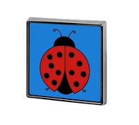 Spilla in metallo alla moda Lady Bug1 da 1 pollice, spilla per vestiti, cappelli, borse, cravatte, accessori e decorazioni