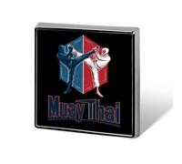 Spilla in metallo alla moda Muay Thai da 1 pollice, spilla per vestiti, cappello, borsa, cravatta, accessori, decorazioni