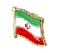 Spilla in metallo con bandiera del leone persiano iraniano, supporto in rilievo Sun Shir Khorshid, stazione del patrimonio culturale, spilla patriottica per cappotto, giacca, cappello, zaino, souvenir