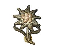 Spilla in metallo con distintivo tedesco Edelwise per cappelli da montagna, decorazione per zaino, spilla Edelwise