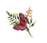 Spilla in metallo con farfalle vibranti, accessorio alla moda per abiti e abiti versatile, One Size, come descritto