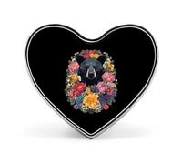 Spilla in metallo con orso, simbolo dello stato dell'Alabama, cuore e amore, per abbigliamento, borse e cappelli da uomo e donna.