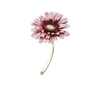Spilla in metallo da donna, smaltata, a forma di margherita rosa, spilla a forma di fiore, per donne e accessori regalo per la mamma