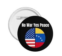 Spilla in metallo "No War Yes Peace" venezuelano-americano prega per il Venezuela, 1 pezzo