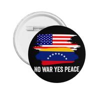 Spilla in metallo "No War Yes Peace" venezuelano-americano prega per il Venezuela, 1 pezzo