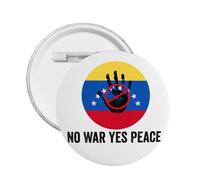 Spilla in metallo "No War Yes Peace" venezuelano-americano prega per il Venezuela, 1 pezzo