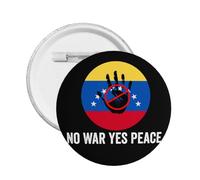 Spilla in metallo "No War Yes Peace" venezuelano-americano prega per il Venezuela, 1 pezzo
