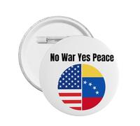 Spilla in metallo "No War Yes Peace" venezuelano-americano prega per il Venezuela, 1 pezzo