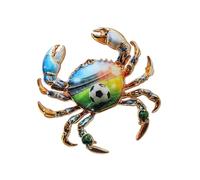 Spilla in metallo robusto che mostra la cultura unica del calcio e orgoglio, per uomini e donne, spilla in metallo per anniversario, One Size, come descritto