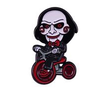 SPILLA IN METALLO SMALTATO BILLY THE SAW L'ENIGMISTA FILM HORROR