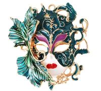 Spilla in metallo stile antico ornamento artistico culturale con finitura antica per il miglioramento dell'outfit versatile da indossare tutti i giorni, Misura unica, come descritto