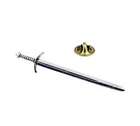 Spilla in peltro a forma di spada, con sacchetto regalo