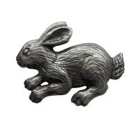 Spilla in peltro coniglio - fatta a mano nel Regno Unito