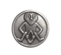 Spilla in peltro Sheela na Gig - fatta a mano nel Regno Unito