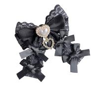 Spilla in pizzo e strass dal design accattivante, perfetta come regalo premuroso per lei in ogni occasione spilla permanente in poliestere, One Size, come descritto