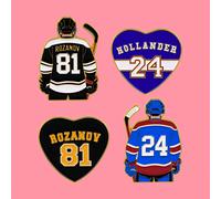 Spilla in smalto con citazioni "Heated Rivalry" da drama TV, spilla da bavero a forma di divisa da baseball, badge per zaino, accessorio per abbigliamento, gioiello regalo per la scuola NR23083,NR2308