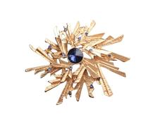 Spilla in stile barocco di lusso a girasole per uomini e donne, accessori per gioielli, matrimoni, feste, feste, regalo sorpresa per coppie