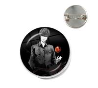 Spilla in vetro con scritta in inglese "Death Note" dell'anime, per cosplay, L·Lawliet Killer Yagami Light Pins Distintivi per zaini, regalo per bambini indù Elephant Lord
