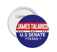 Spilla James Talarico per il Senato 2026, 1 pezzo. Spilla Talarico per gli Stati Uniti, Senato del Texas.