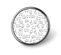 Spilla leggera a nido d'ape gialla con api felici, per camicie e abbigliamento casual