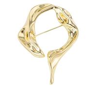 Spilla leggera in oro o bianco K in lega con design alla moda con scollatura a bavero gioielli per la moda