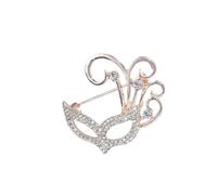 Spilla maschera sciarpa da donna Cappotto e giacca Maschera lucida Distintivo Regalo ricordo da donna, Metallo