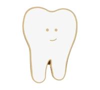 Spilla medica con stetoscopio, cuore, cervello, polmoni, sacchetto di sangue e siringa, design ambulanza