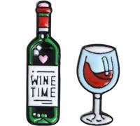 Spilla Mini Carino Bicchieri Vino E Vino Coppia Spille Bottiglia Di Vino Rosso Coppa Spille Spilla Smaltata Distintivo Per Gli Amanti Distintivo Bavero