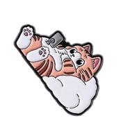 Spilla minimalista a forma di gatto per ufficio, accessorio per gioielli antiruggine Laple Pin regalo pronto per fidanzato Corsage Pin, Taglia unica, come descritto