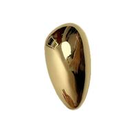 Spilla minimalista a goccia grossa per donne e uomini, 6,2 cm, lucida, geometrica, a goccia, clip da bavero per sciarpe, vestiti, cappotti, unisex, gioielli regalo per feste, cocktail, Medio, Metallo